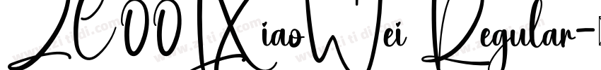 ZC00LXiaoWei Regular字体转换
